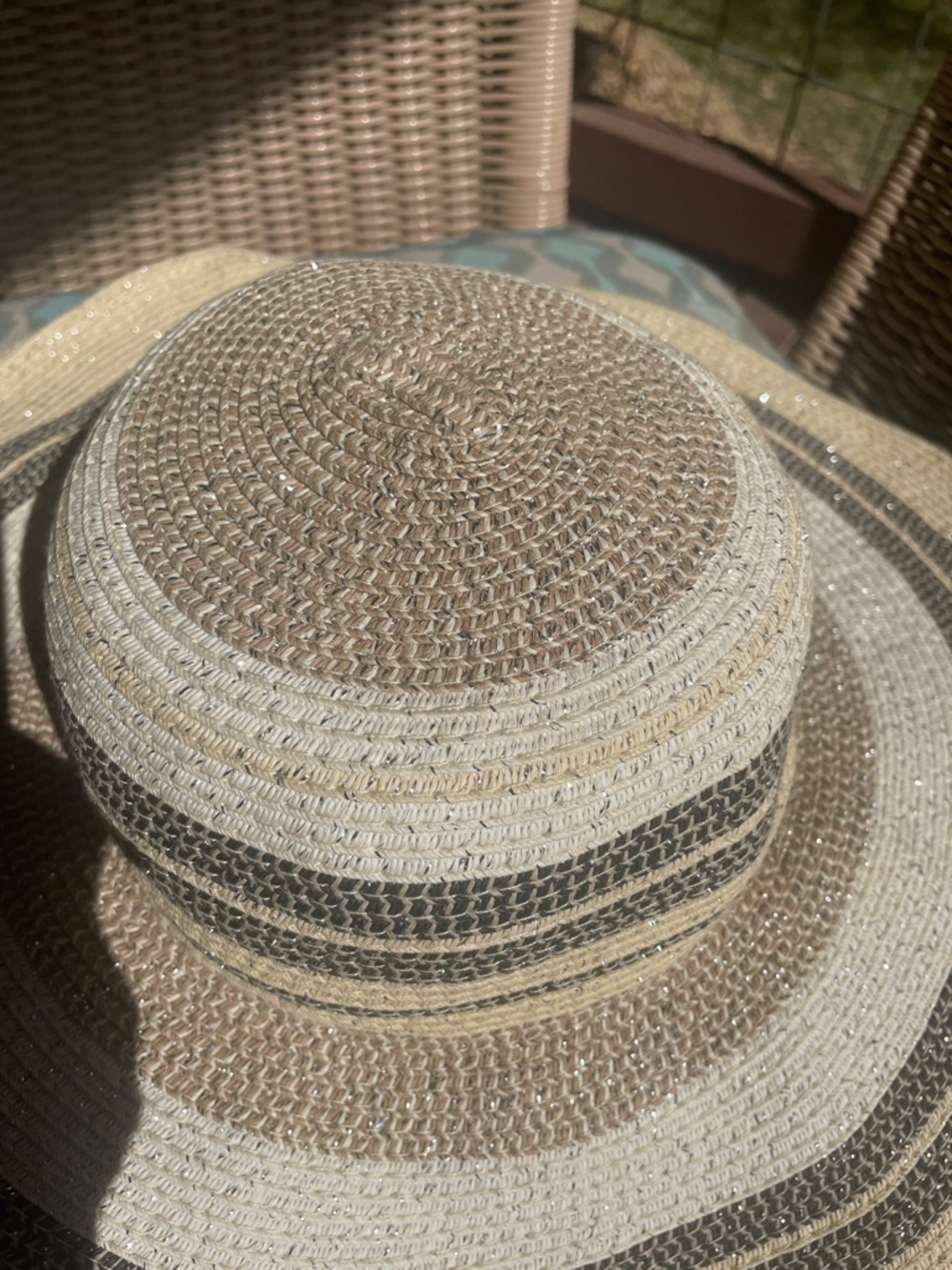 St Bernards ECHO Floppy Metallic Stripe Hat - Picture 5 of 8